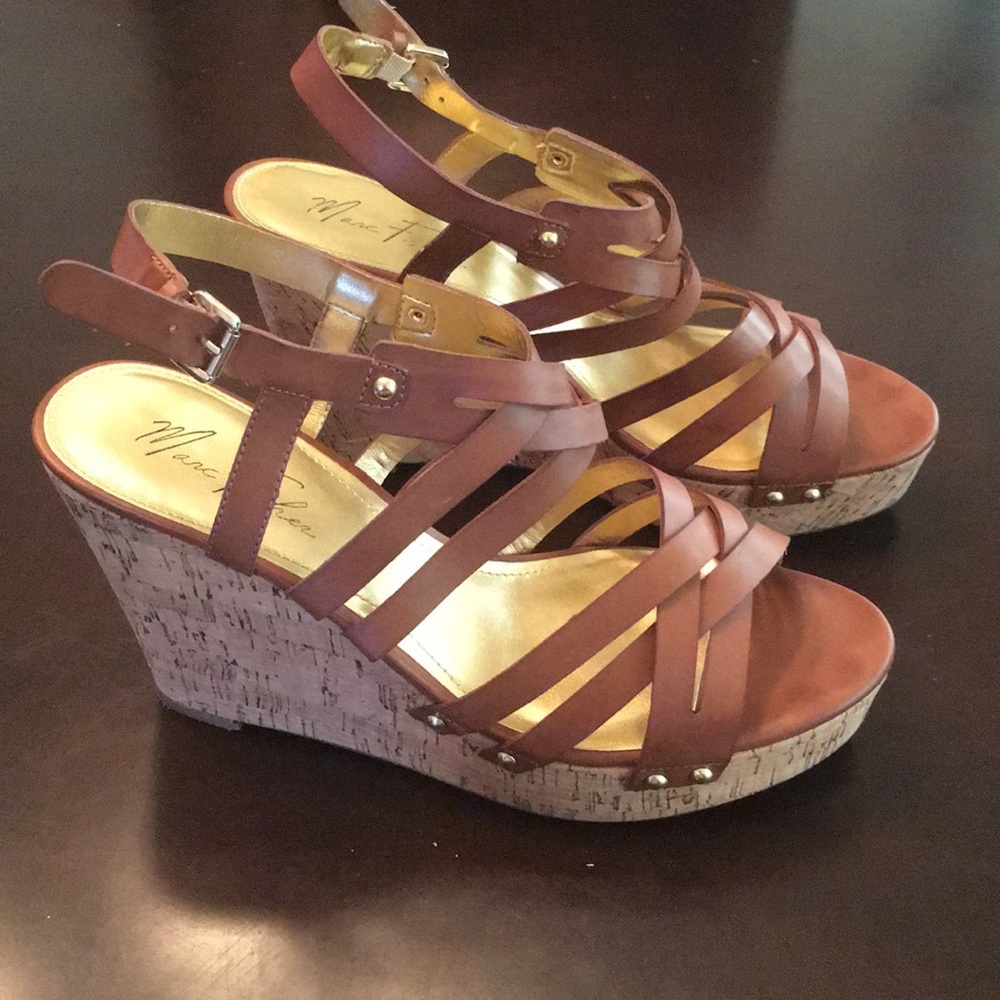 Marc Fisher wedge sandals